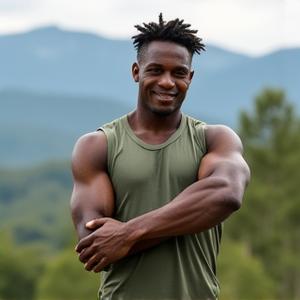 Marcus Thorne, ACSM Certified Exercise Physiologist, demonstrating a gentle stretch outdoors