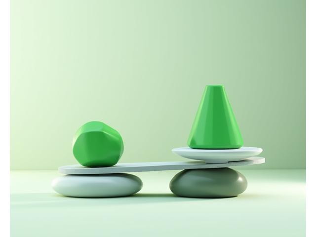 A balanced scale with legal documents, symbolizing fairness and legal boundaries for digital platforms.